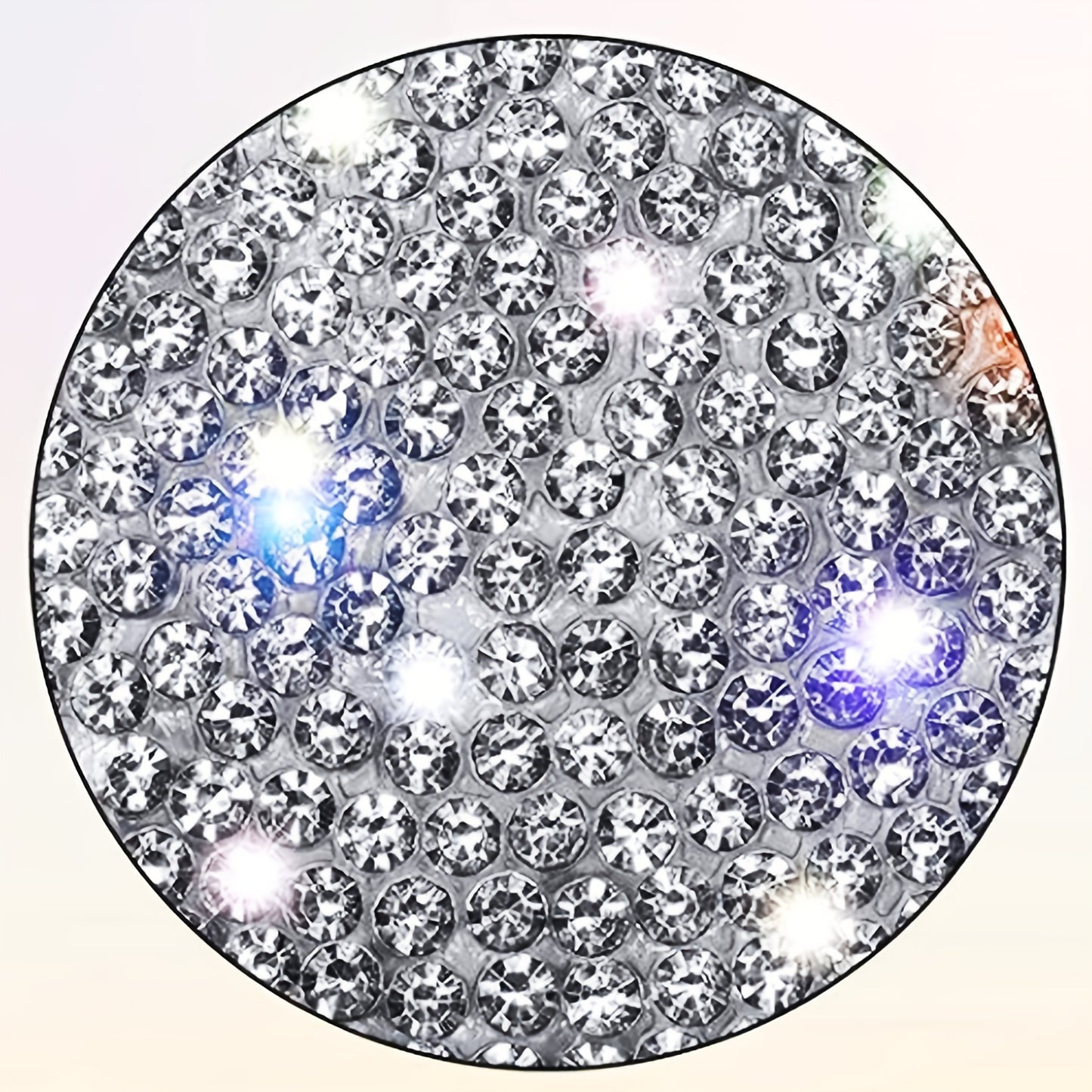 Sparkling Dog Paw Print Rhinestone Car Decal - Multicolor Glass Bling Sticker for Vehicle Interior, Fits Various Models, Cute Car Accessories