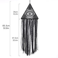 1pc Halloween Dreamcatcher, Black Evil Eye Wall Hanging, Room Garden Dreamcatcher Decoration, Witch Bat Wall Decor, room Decor, home Decor