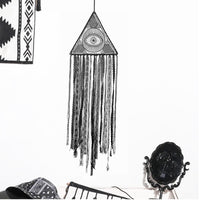 1pc Halloween Dreamcatcher, Black Evil Eye Wall Hanging, Room Garden Dreamcatcher Decoration, Witch Bat Wall Decor, room Decor, home Decor