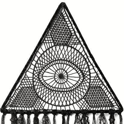 1pc Halloween Dreamcatcher, Black Evil Eye Wall Hanging, Room Garden Dreamcatcher Decoration, Witch Bat Wall Decor, room Decor, home Decor