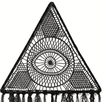 1pc Halloween Dreamcatcher, Black Evil Eye Wall Hanging, Room Garden Dreamcatcher Decoration, Witch Bat Wall Decor, room Decor, home Decor