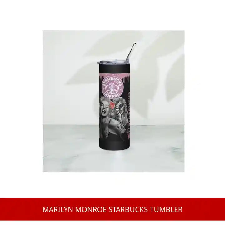 Marilyn Monroe Starbucks Tumbler by@Outfy