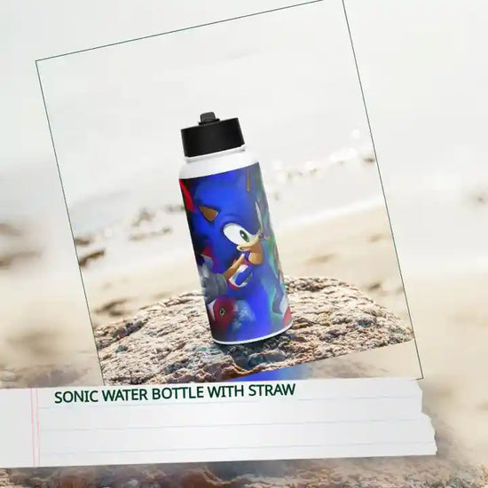 Sonic Water Bottle with Straw by@Outfy